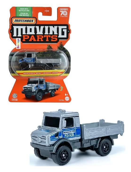 Matchbox Jurassic World II Mercedes Benz Unimog U5023 kisautó 1/64 Matchbox Jurassic World II Mercedes Benz Unimog U5023 kisautó 1/64